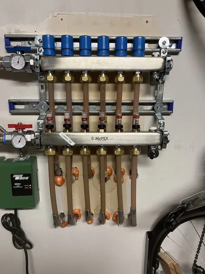 Plumber performing Leak Detection at a residential property in Bloomington